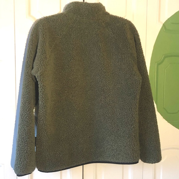 Columbia women’s small fleece Sherpa jacket olive green - Picture 2 of 5